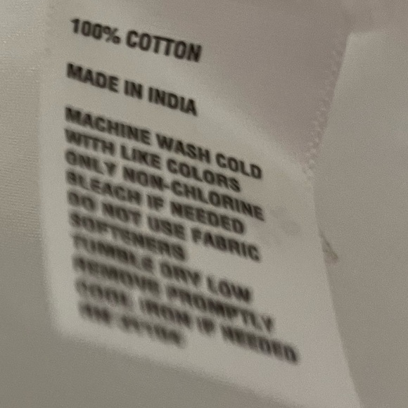 ND New Directions Curvy 100% Cotton White Sequined Button Up Shirt Blouse Sz 2X - Picture 6 of 10